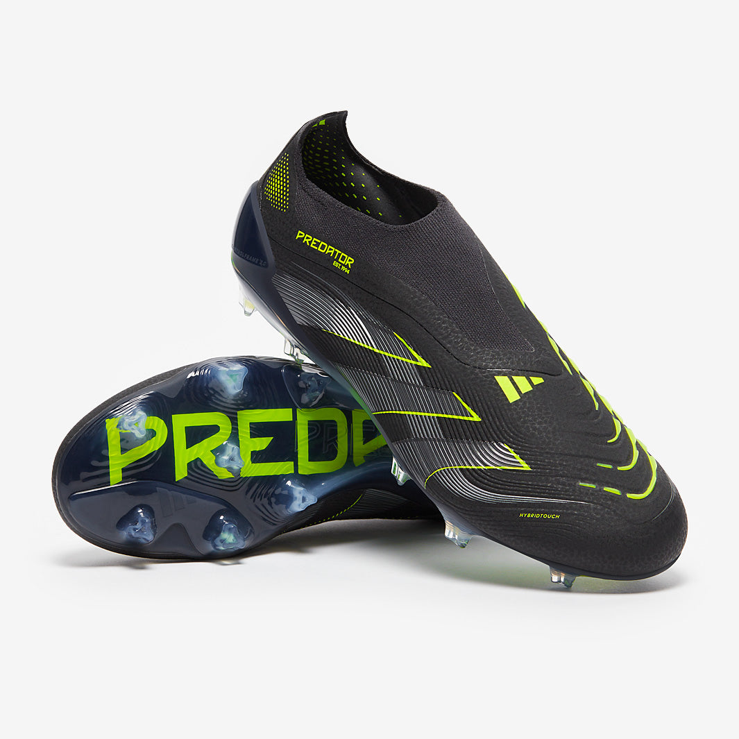 adidas Predator Elite Laceless Firm Ground - Core Black/Carbon