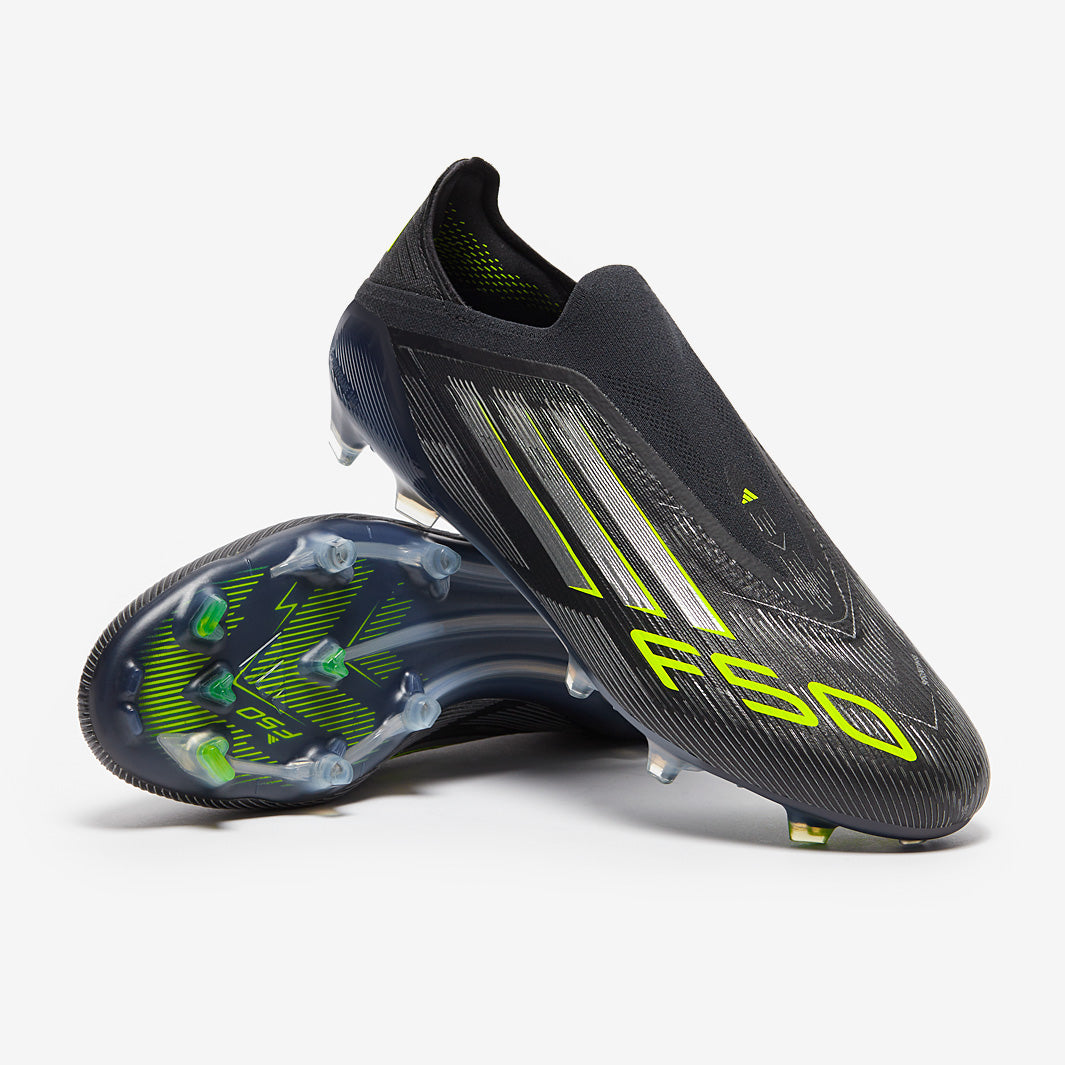 adidas F50 Elite Laceless Firm Ground - Core Black/Iron Met./Lucid