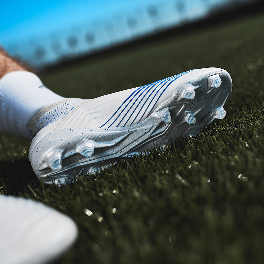 adidas Predator 19+ FG - White/Bold Blue - Firm Ground - Mens