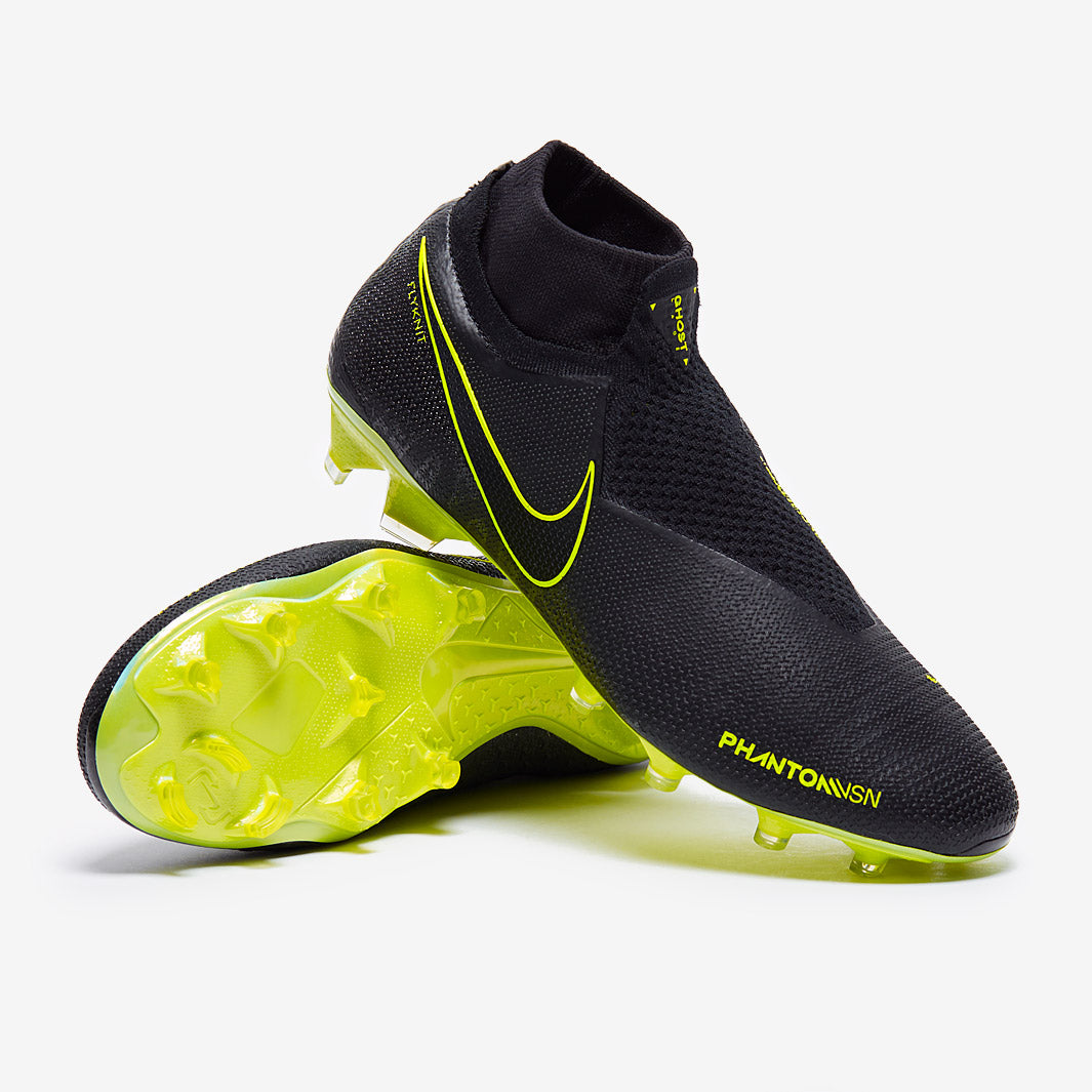 Nike Phantom VSN Elite DF FG - Black/Volt - Firm Ground - Mens