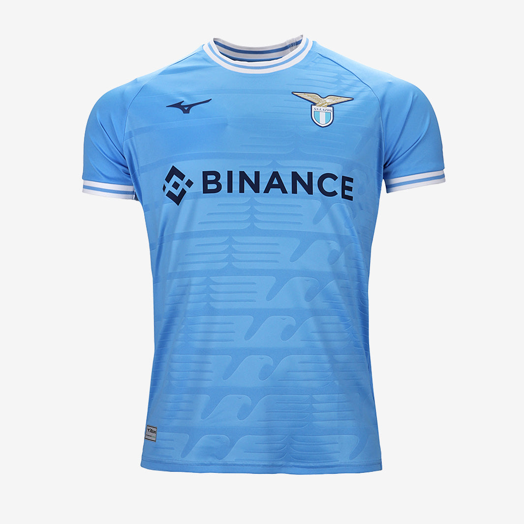 Mizuno Lazio 22/23 SS Home Shirt - Sky Blue - Mens Replica