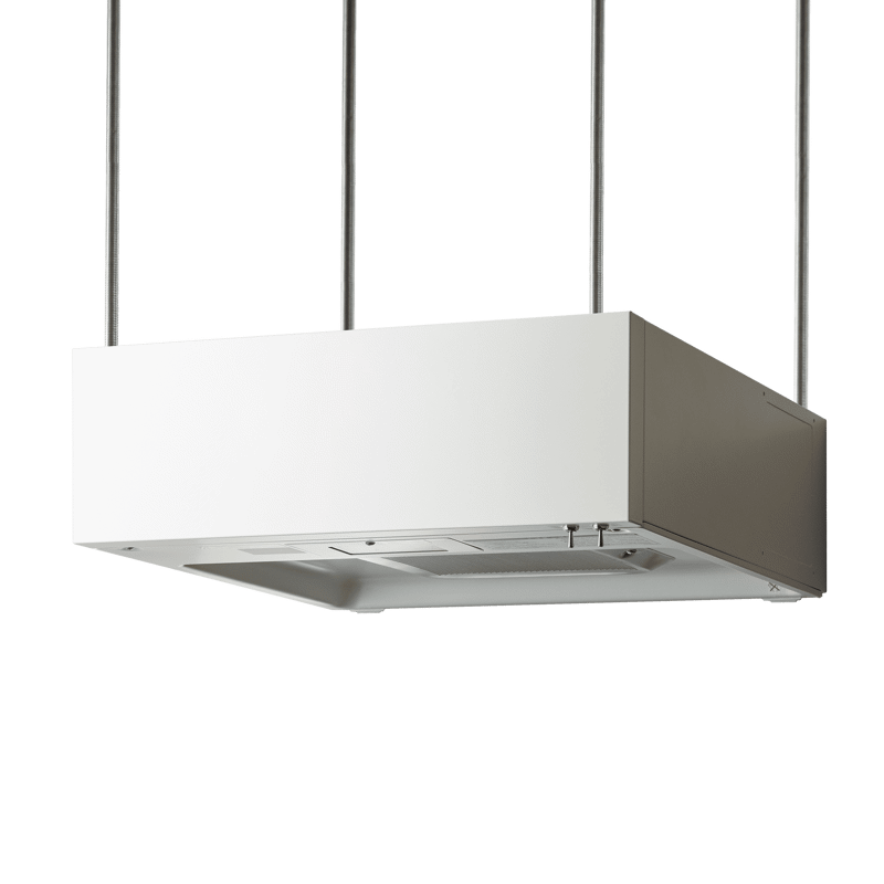 フラットレンジフード アイランド型 W600 ホワイト | KB-KC017-03a