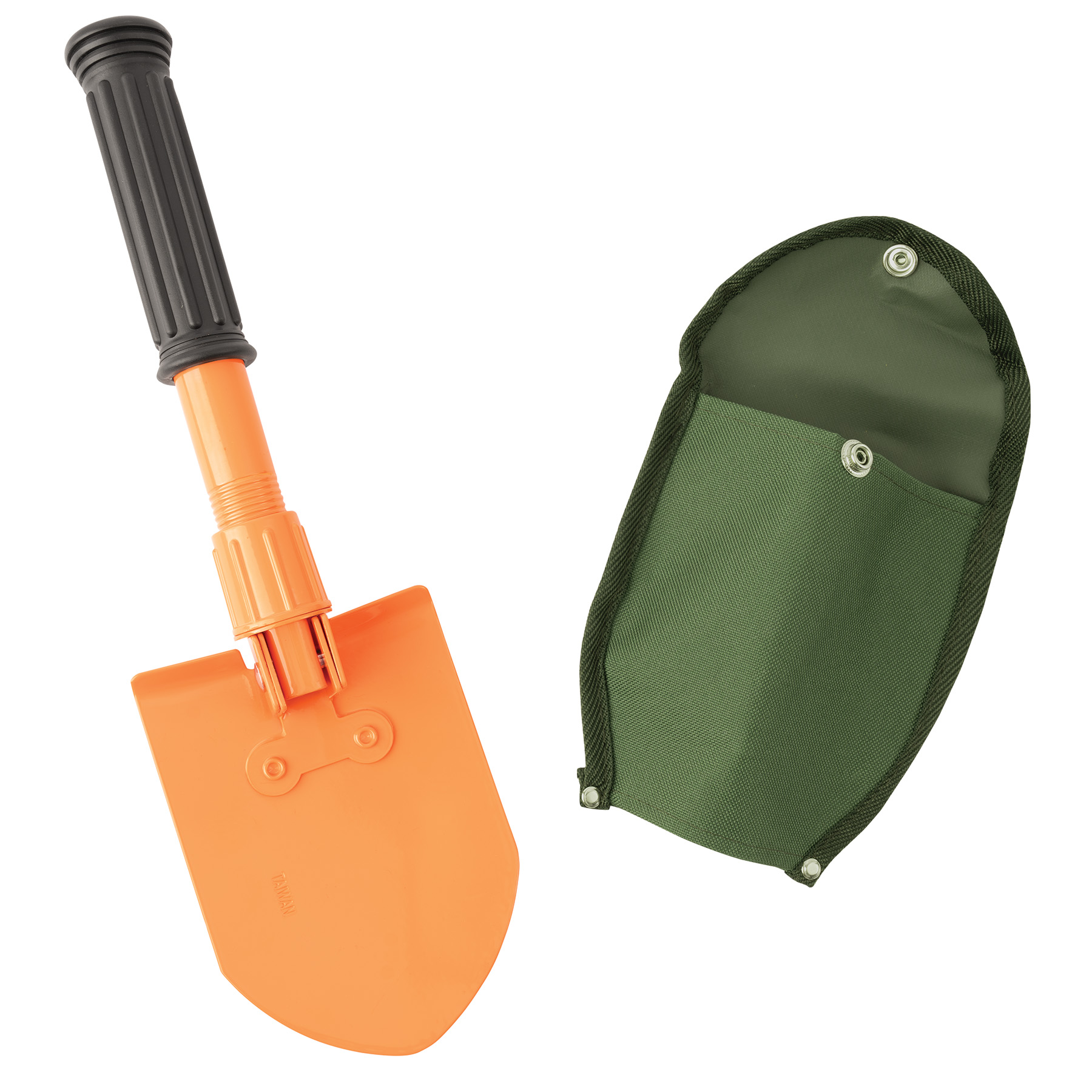 Rothco Orange Mini Pick & Shovel with Cover