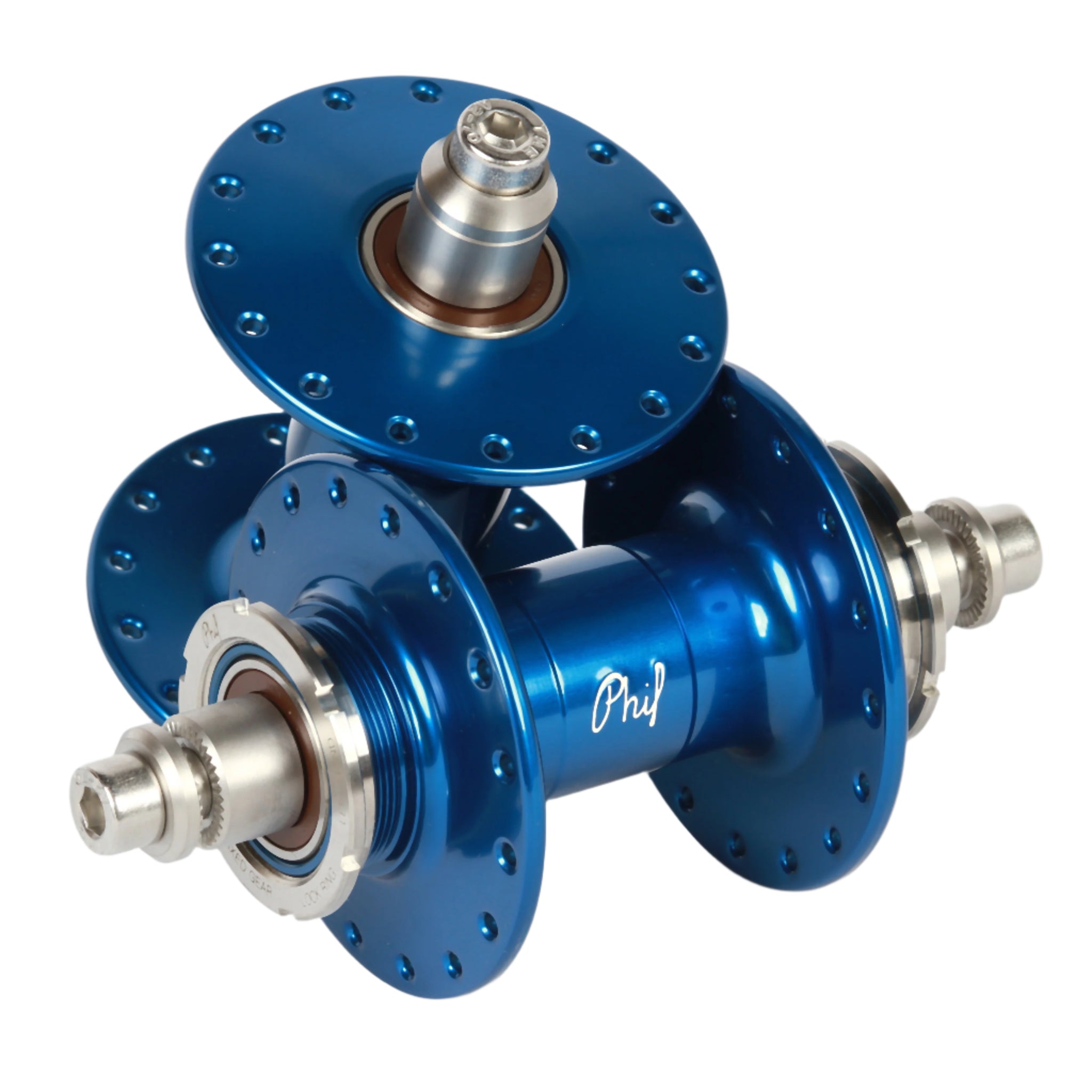Phil Wood high flange track hub set - anodized colors | Retrogression