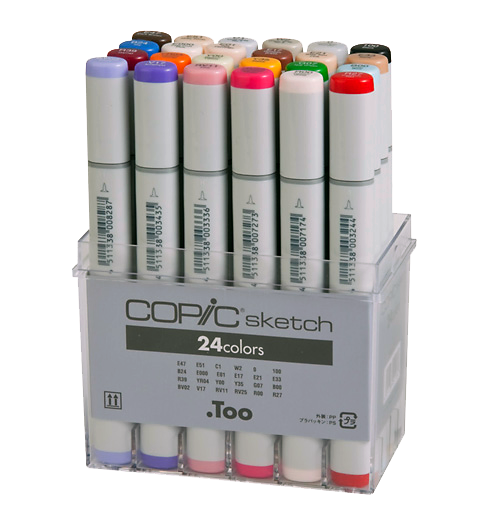 Copic Sketch Marker 24 Color Set | Rex Art Supplies