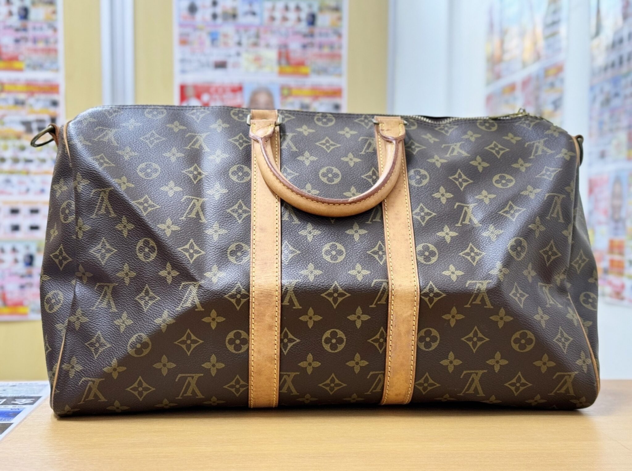 LOUIS VUITTON ルイ ヴィトン モノグラム サックシャスール55 ボストン