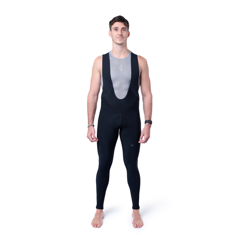 RedWhite Apparel Men's Long Distance Winter Cycling Bib Tights