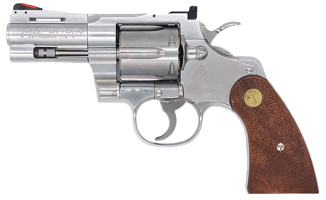 コルトパイソン3インチRモデルステンレスフィニッシュ