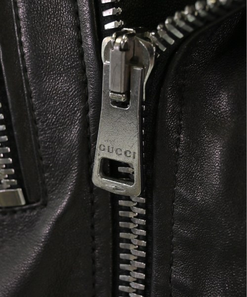 GUCCI（グッチ）ライダース 黒 サイズ:38(S位) レディース