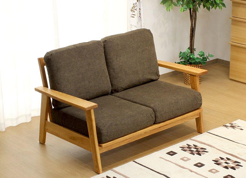 楽天市場】布 ソファ ソファ ソファー 【送料無料】 コスパ 2人掛け 幅