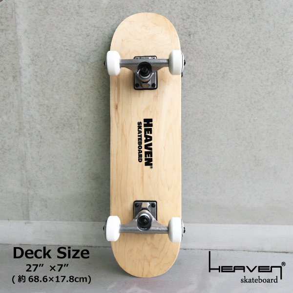 HEAVEN ジュニア用スケートコンプリート ナチュラル - HEAVEN SKATE BOARD