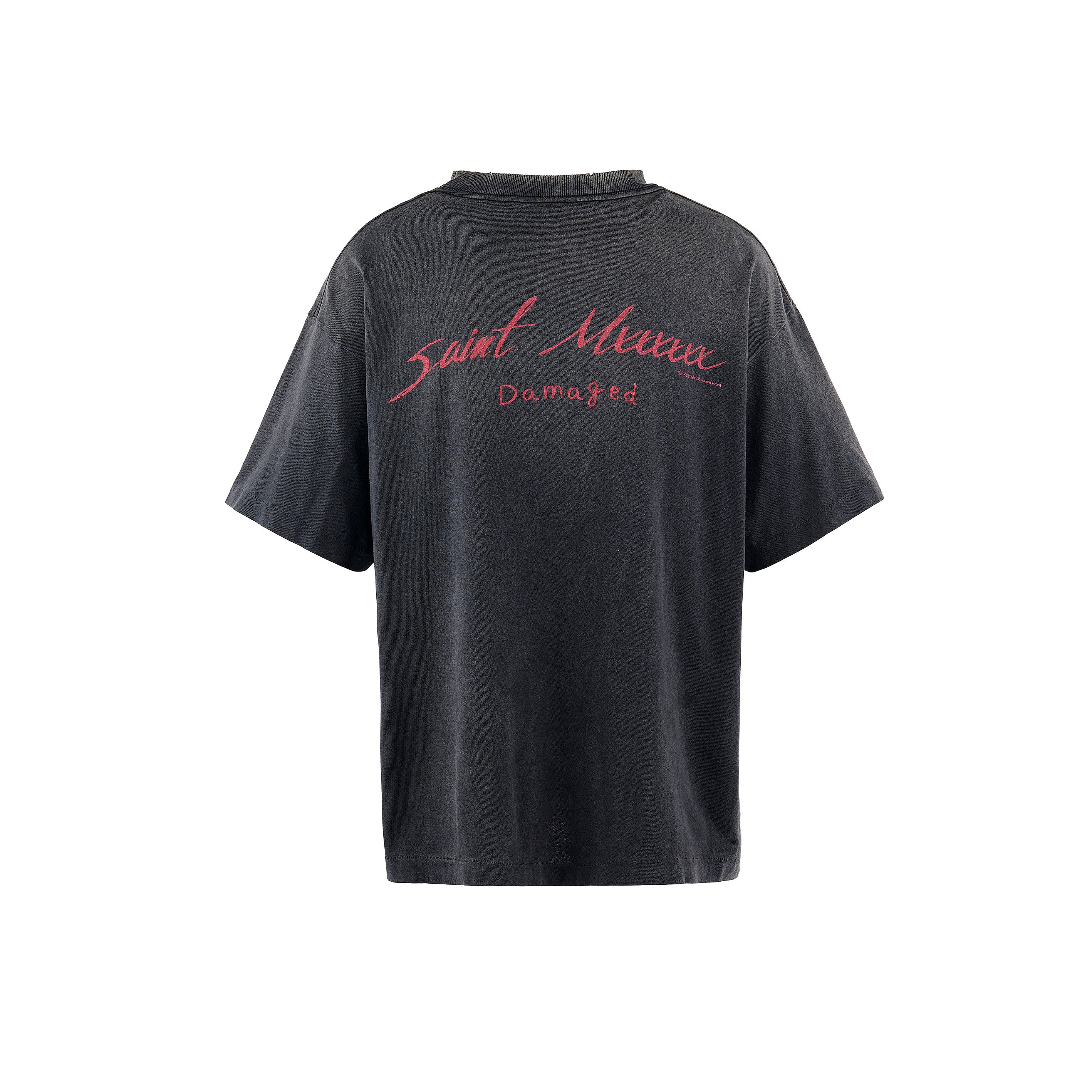 SAINT Mxxxxxx]SS TEE / DAMAGED/BLACK(SM-HR8-0000-017) – R&Co.