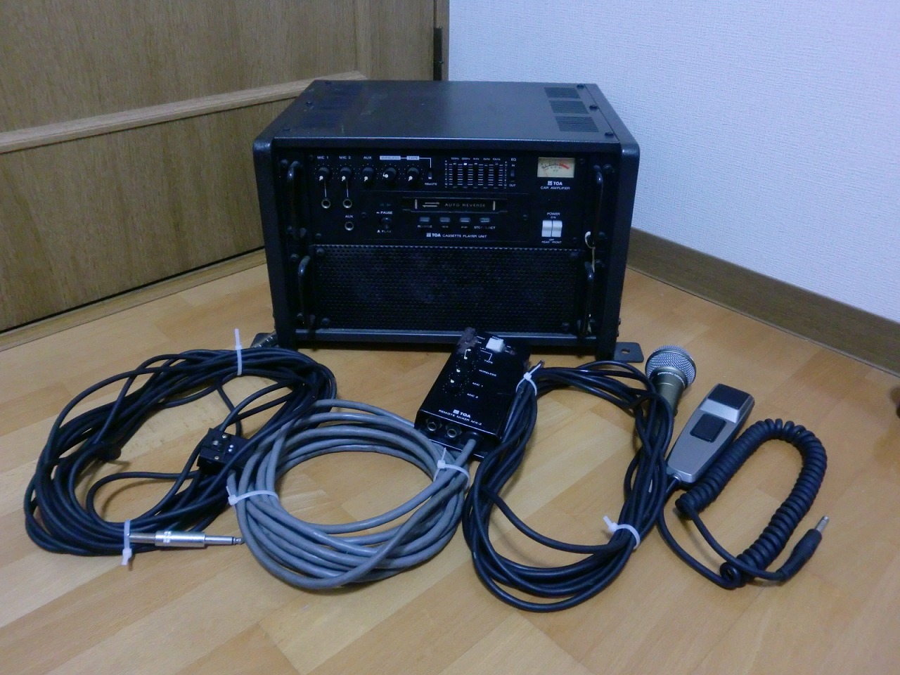 ジャンク TOA 車載用 アンプ CA-120N リモートミキサー MX-2 マイク PM