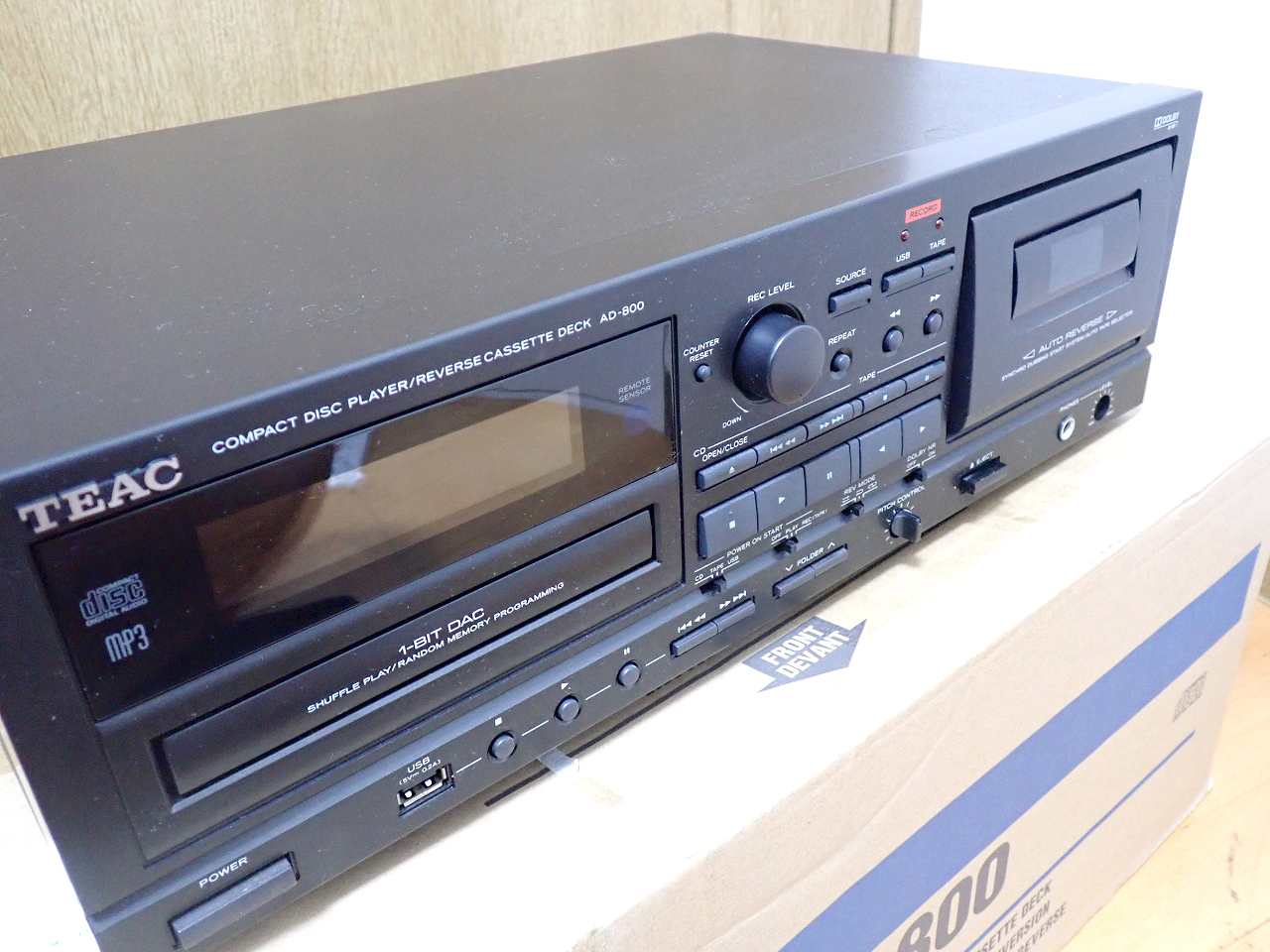 CDプレーヤー カセットデッキ TEAC AD-800 ティアック 1-BIT DAC