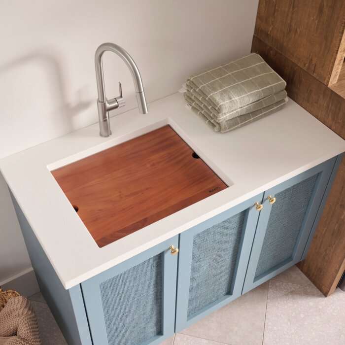 Ruvati 21 x 19 x 12 inch Deep Laundry Utility Workstation Sink