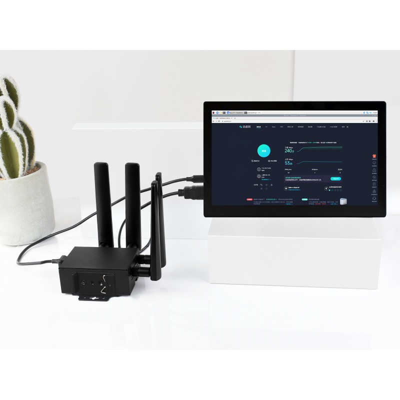 RM520N-GL 5G HAT for Raspberry Pi with Case, Quad Antennas LTE-A