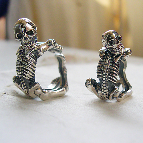 骸骨リング 小-ガイコツリング スカル・ドクロ silver925 福岡