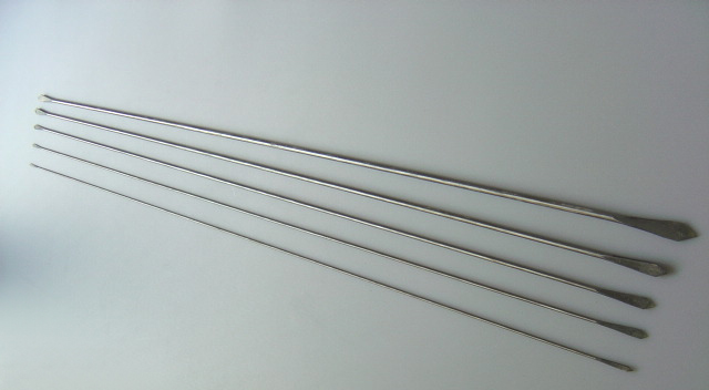 和竿製作工具・仕舞い込み長剣先キリり1M・5本組10サイズ