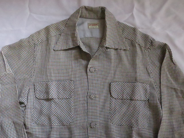 50'S McGREGORレーヨンチェックシャツ