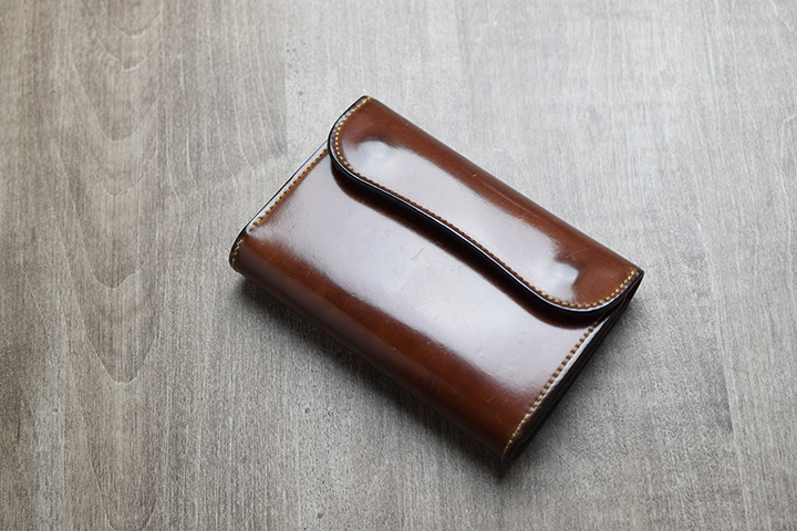 シェルコードバン×型押しイングリッシュブライドル革小物シリーズ