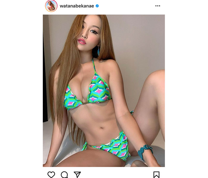 サイバージャパンダンサーズ・渡辺加苗、美スタイル披露のビキニ