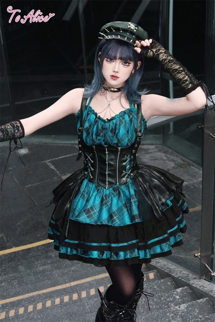 BlackShamrock】F85パンクロックコルセットデザインベルト - To Alice