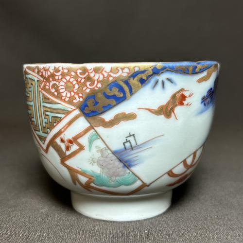 鶴亀に富士山図染付向付 /221│埼玉県熊谷市のの骨董品専門店「雑貨と