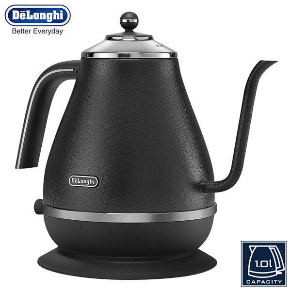 デロンギ アイコナ 電気カフェケトル 1L プレステージグレー KBOE1220J-GY