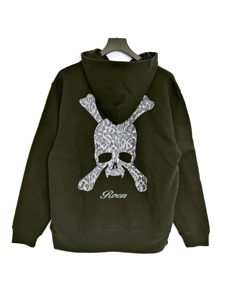 Roen - LEOPARD SKULL PK / 長袖パーカー / ブラック 【Roen】 | BRYAN