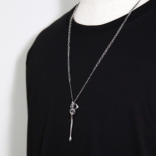 gunda - ”ロングタイプ” ステルスネックレス / シルバー / LONG