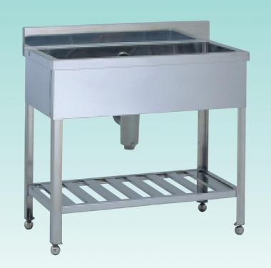 株式会社テラオカ / [10-1104-20] ステンレス製1槽シンク(600×450×800