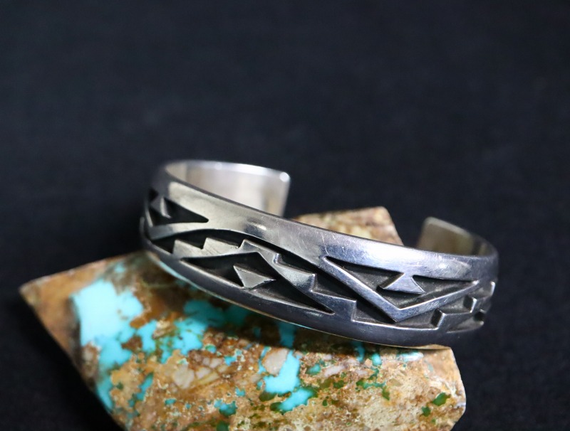 HOPI/ホピ族 作者不明 オーバーレイ バングル HOPI/ホピ族 作者不明