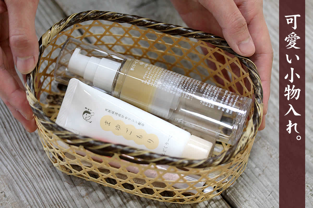 虎竹蓋付き六ツ目かご | 虎斑竹専門店 竹虎