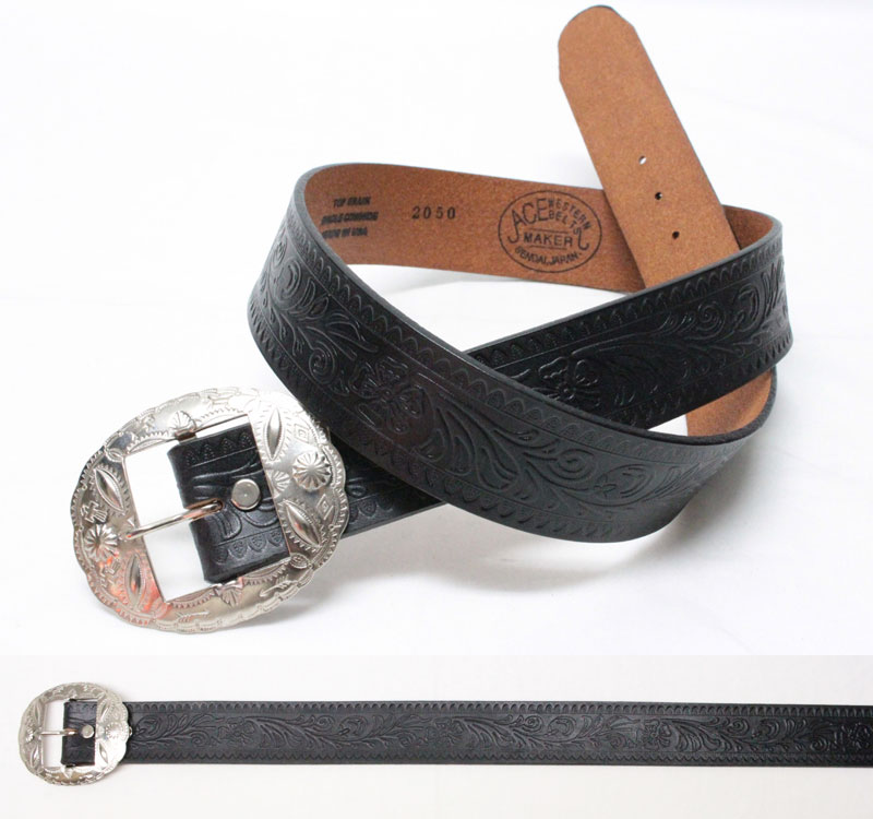 ACE WESTERN BELTS 【Style No. 900C EARLY ＜BLACK＞】 エース