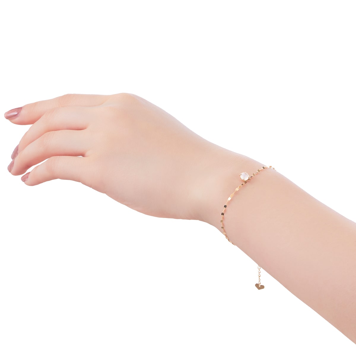 K10イエローゴールドブルームーンストーンブレスレット(RBL615