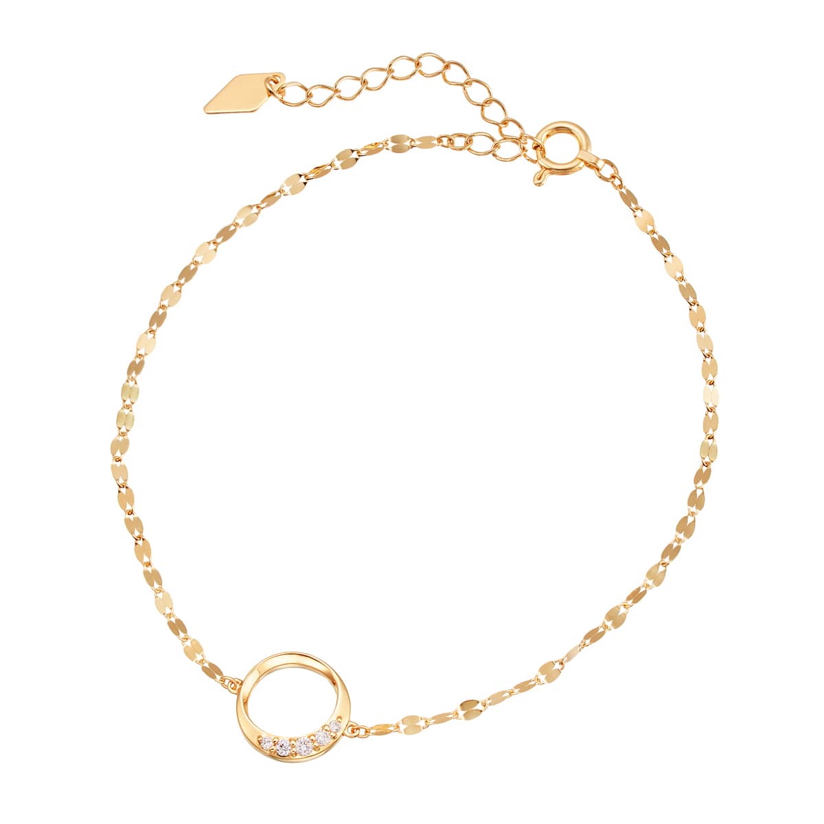 K18イエローゴールドダイヤモンドブレスレット(RBL495)|TSUTSUMI