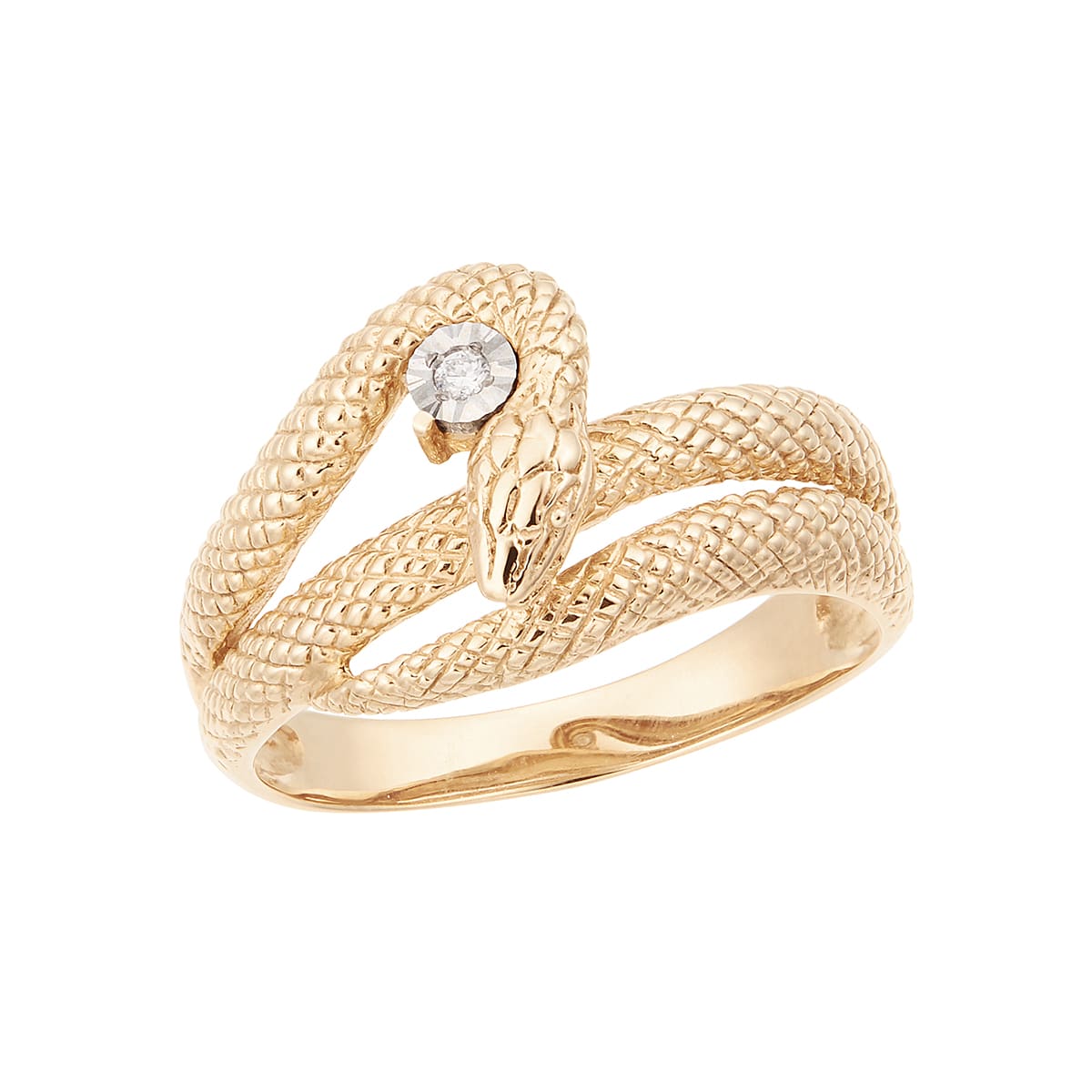 K10イエローゴールド/K10ホワイトゴールドダイヤモンドリング(RFR083