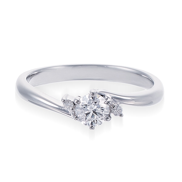 プラチナ鑑定書付ダイヤモンドリング（0.27カラット）(RKR351