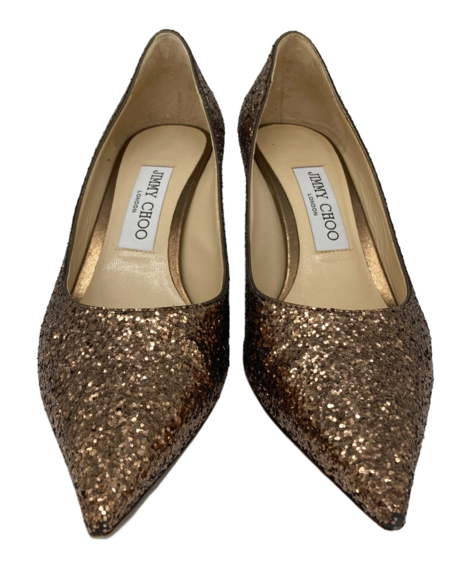 中古・古着通販】JIMMY CHOO (ジミーチュウ) グリッターパンプス