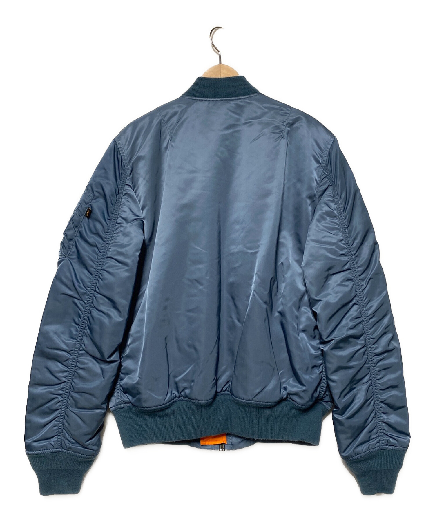 中古・古着通販】ALPHA (アルファ) リバーシブルMA-1ジャケット ブルー