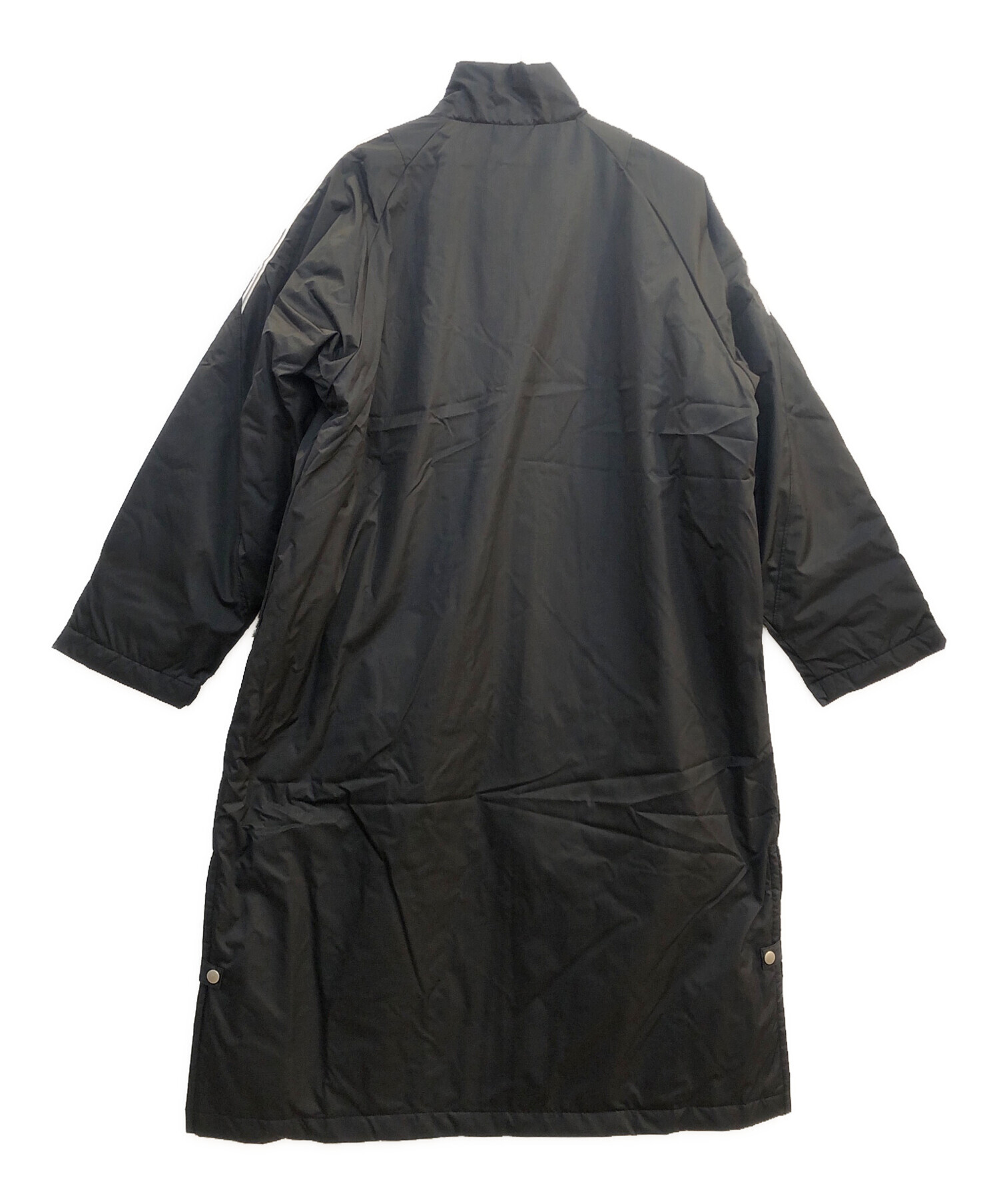 中古・古着通販】adidas (アディダス) ベンチコート ブラック サイズ:O