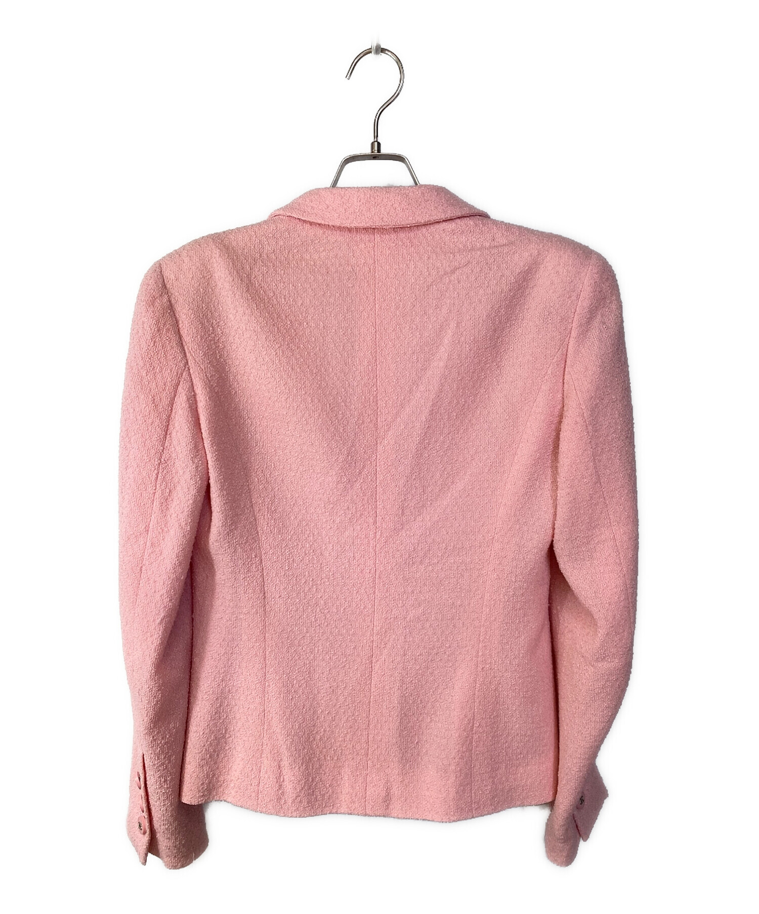 中古・古着通販】CHANEL (シャネル) ツイードジャケット ピンク サイズ