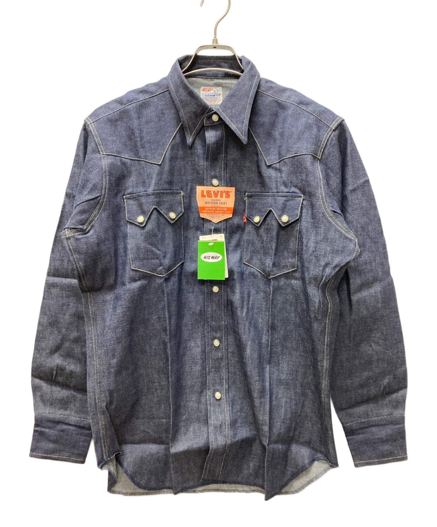 中古・古着通販】LEVI'S (リーバイス) インディゴウエスタンシャツ