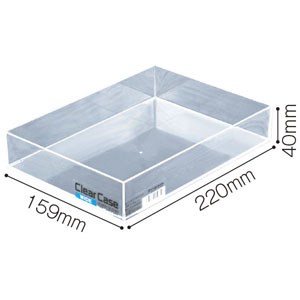 UCHIDASウチダスクリアケースキューブハーフ クリア L
