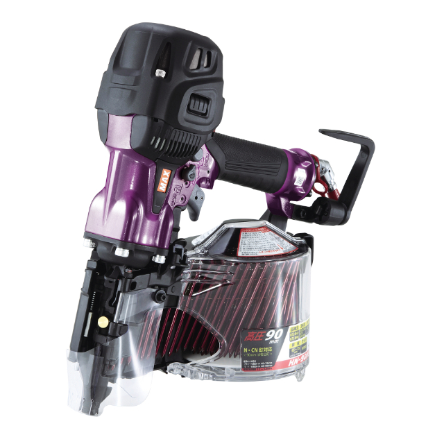 MAX HN-90N5(D)メタリックパープル【限定色】 釘打ち機 スーパーネイラ
