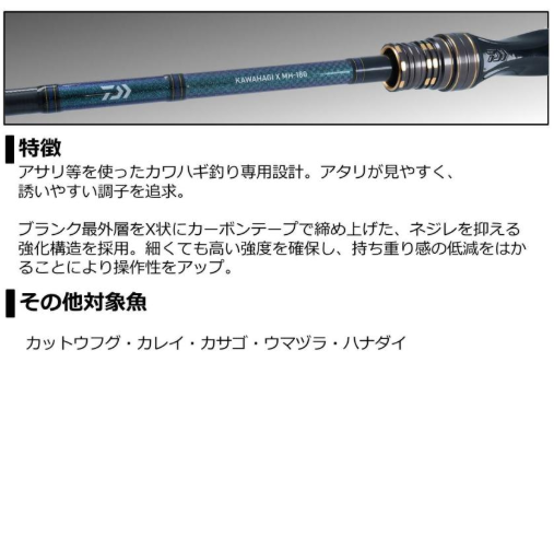 ダイワ カワハギ X M-180・R - 上島釣具店