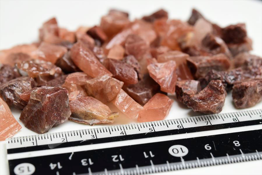 メキシコ産 レッドカルサイト 原石 さざれ｜詰め合わせ｜約100g