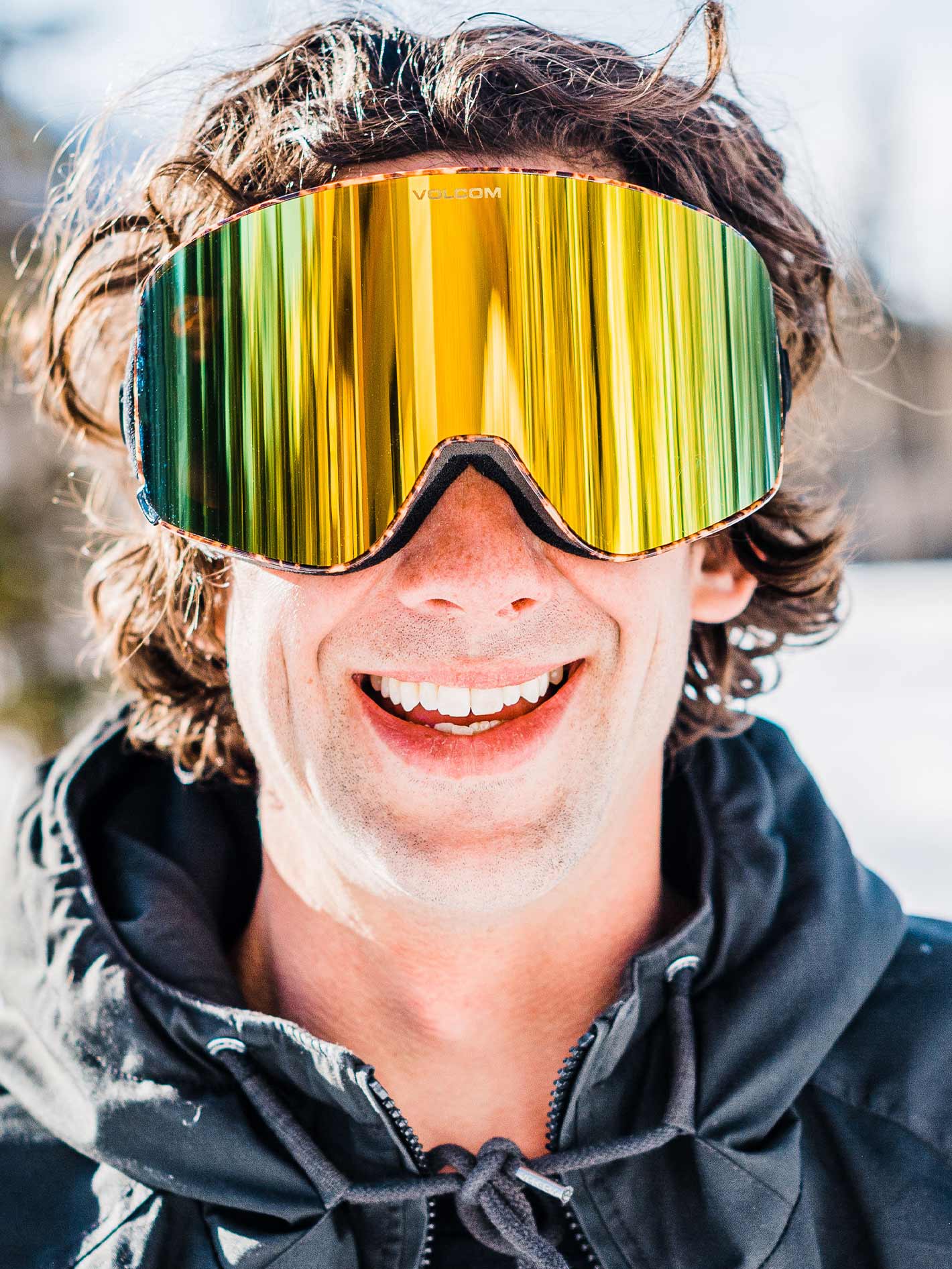 Odyssey Giraffe/Black Goggle (+ Bonus Lens) - Gold Chrome | Volcom