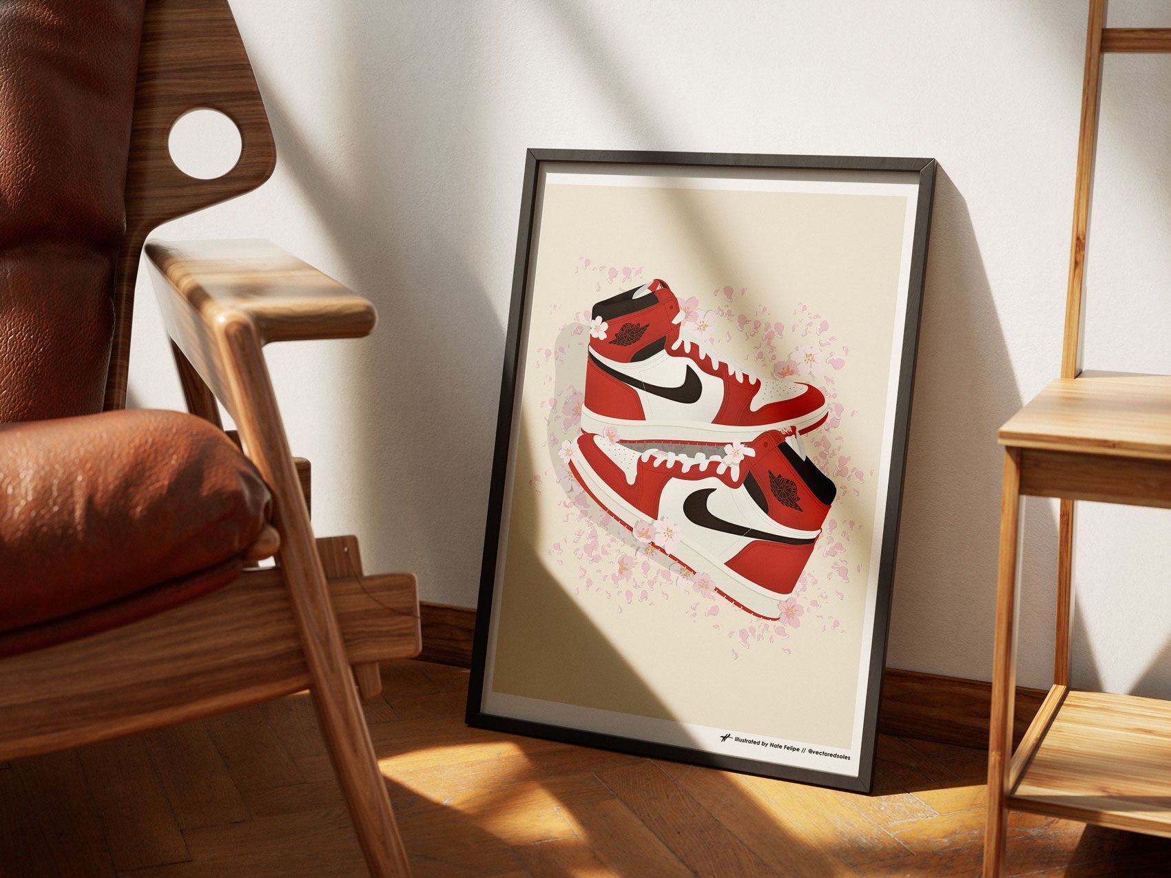 Air Jordan 1 'Chicago' Poster (Sakura) - SALE – Vectored Studios