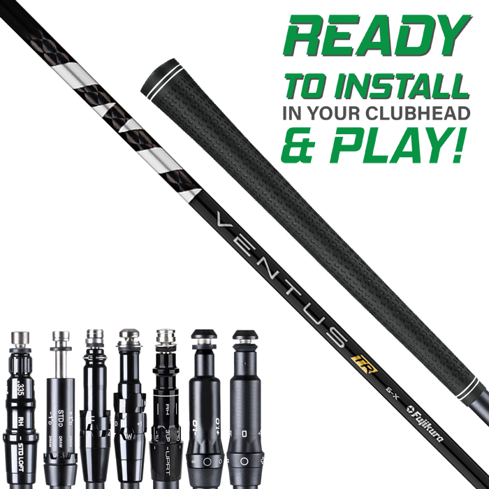 Fujikura Ventus TR Black assembled w/ Adapter Tip & Grip